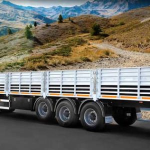 DROP SIDE FLATBED SEMI-TRAILER