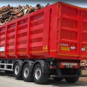 scrap metal tipper dump semi trailer
