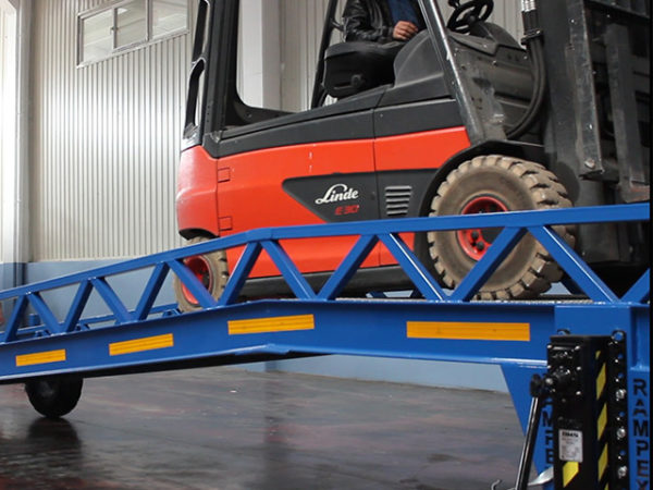 Portabke Forklift Loading Ramp Trailers - Görsel 4